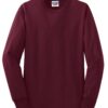 29ls_maroon_flat_front - Zippy Stitches - Custom Embroidery Services