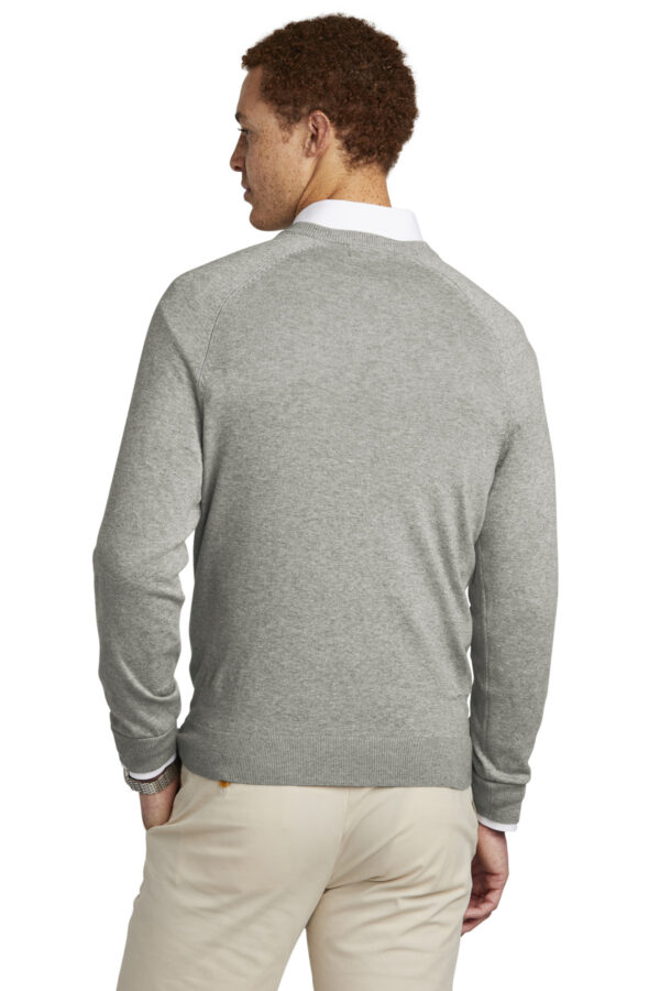 Bb18400_lightshadowgreyheather_model_back - Zippy Stitches - Custom Embroidery Services