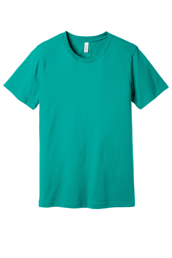 Bc3001_teal_flat_front - Zippy Stitches - Custom Embroidery Services