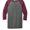 Bc3200_greymaroontriblend_flat_front - Zippy Stitches - Custom Embroidery Services