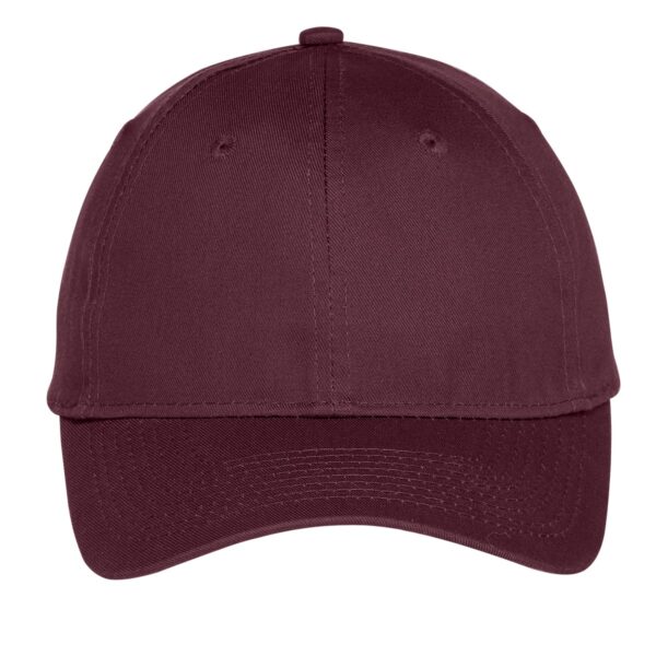 C914_maroon_cap_full_front - Zippy Stitches - Custom Embroidery Services