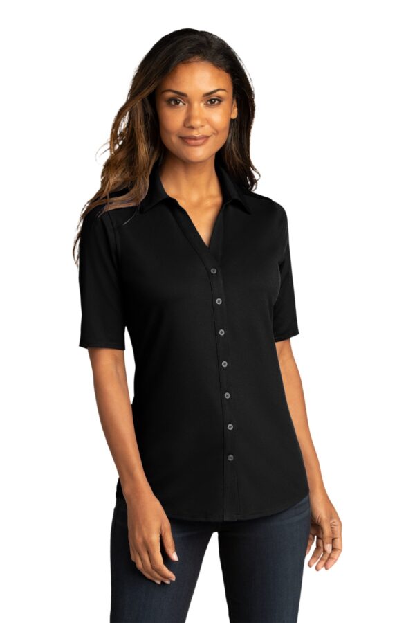 Lk682_black_model_front - Zippy Stitches - Custom Embroidery Services